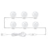 USB Touch Switch LED Mirror Light Bulb White 6 Lights / USB 12V Hanging Light