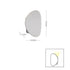 LED Modern Wall Lamp for Bedroom Balcony & Background Decor - 12V Hanging Light