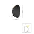 LED Modern Wall Lamp for Bedroom Balcony & Background Decor - 12V Hanging Light