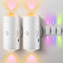 LED Motion Sensor Night Light 7 Colors Rechargeable Battery Stair Light Wireless Magnetic Wall Lamp Cordless LED Wall