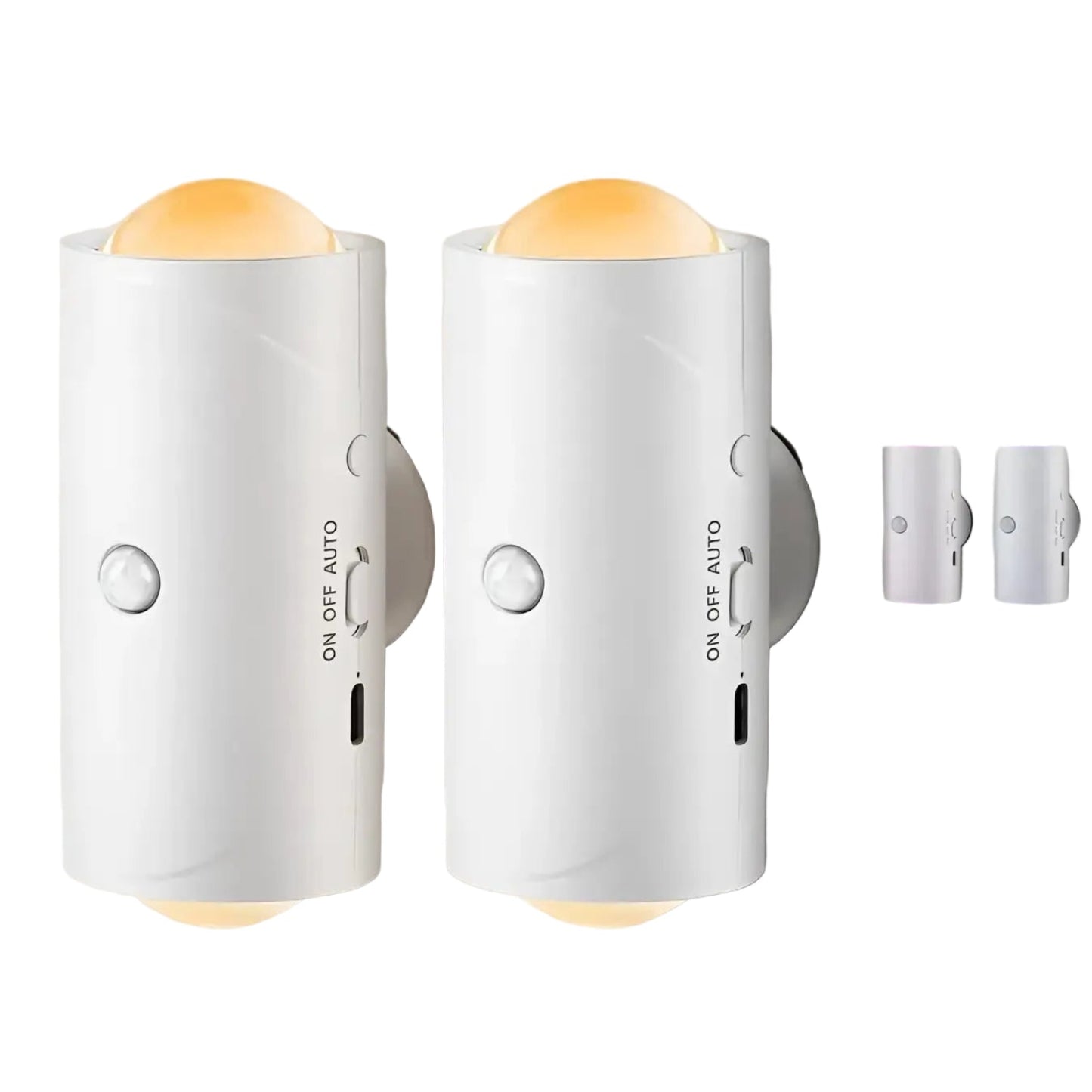 LED Motion Sensor Night Light 7 Colors Rechargeable Battery Stair Light Wireless Magnetic Wall Lamp Cordless LED Wall