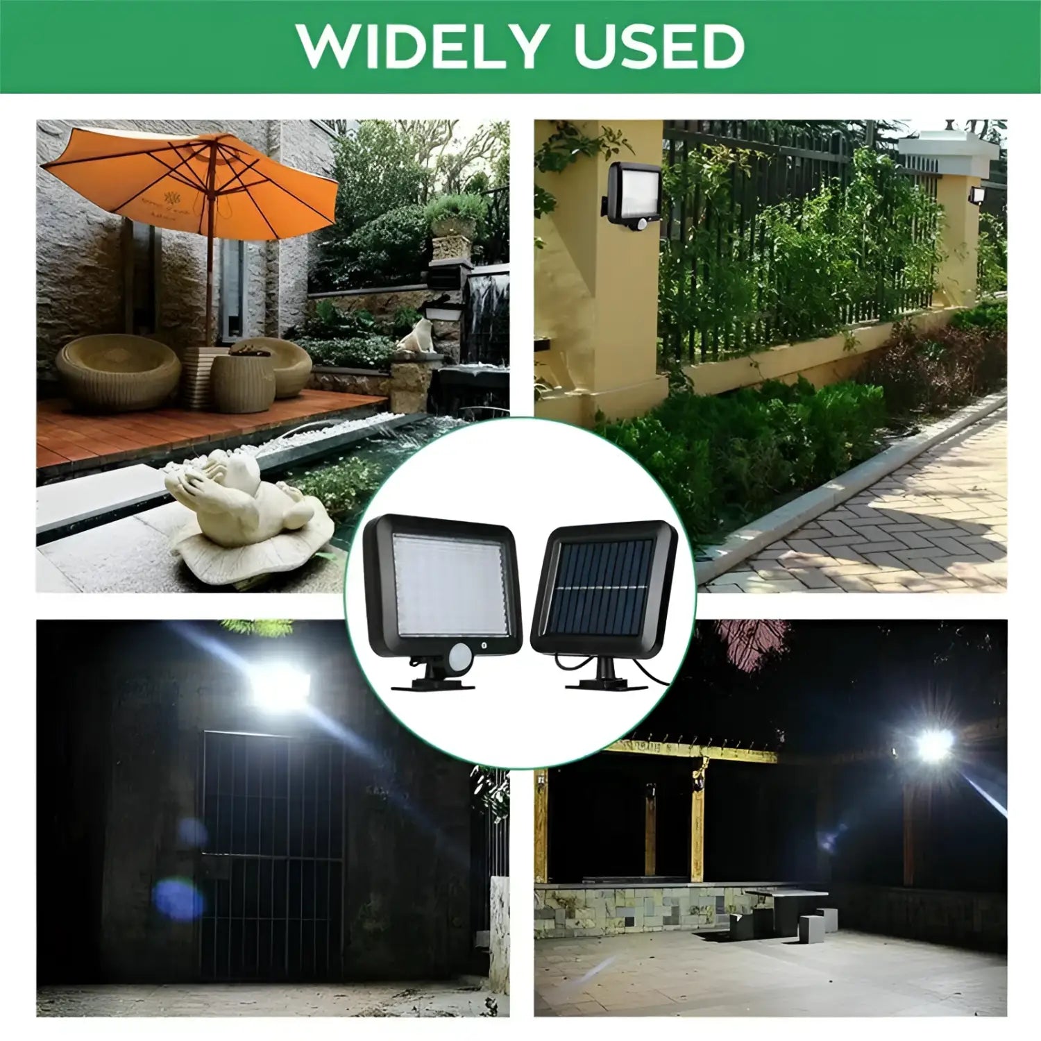 LED Solar Lamp for Home with 3 Modes Motion Sensor & Waterproof for Outdoor Wall - Solar Wall Light