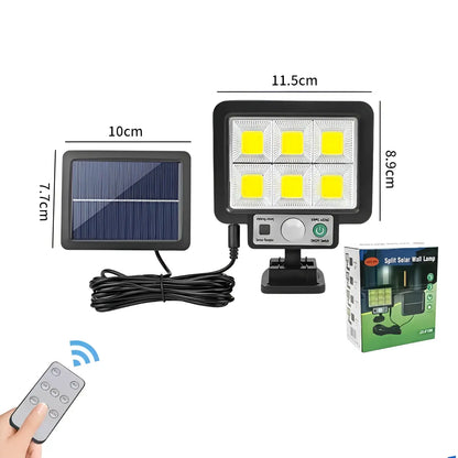 LED Solar Lamp for Home with 3 Modes Motion Sensor & Waterproof for Outdoor Wall - Solar Wall Light