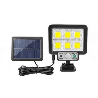 LED Solar Lamp for Home with 3 Modes Motion Sensor & Waterproof for Outdoor Wall - 72 COB - Solar Wall Light
