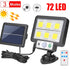 LED Solar Lamp for Home with 3 Modes Motion Sensor & Waterproof for Outdoor Wall - Solar Wall Light