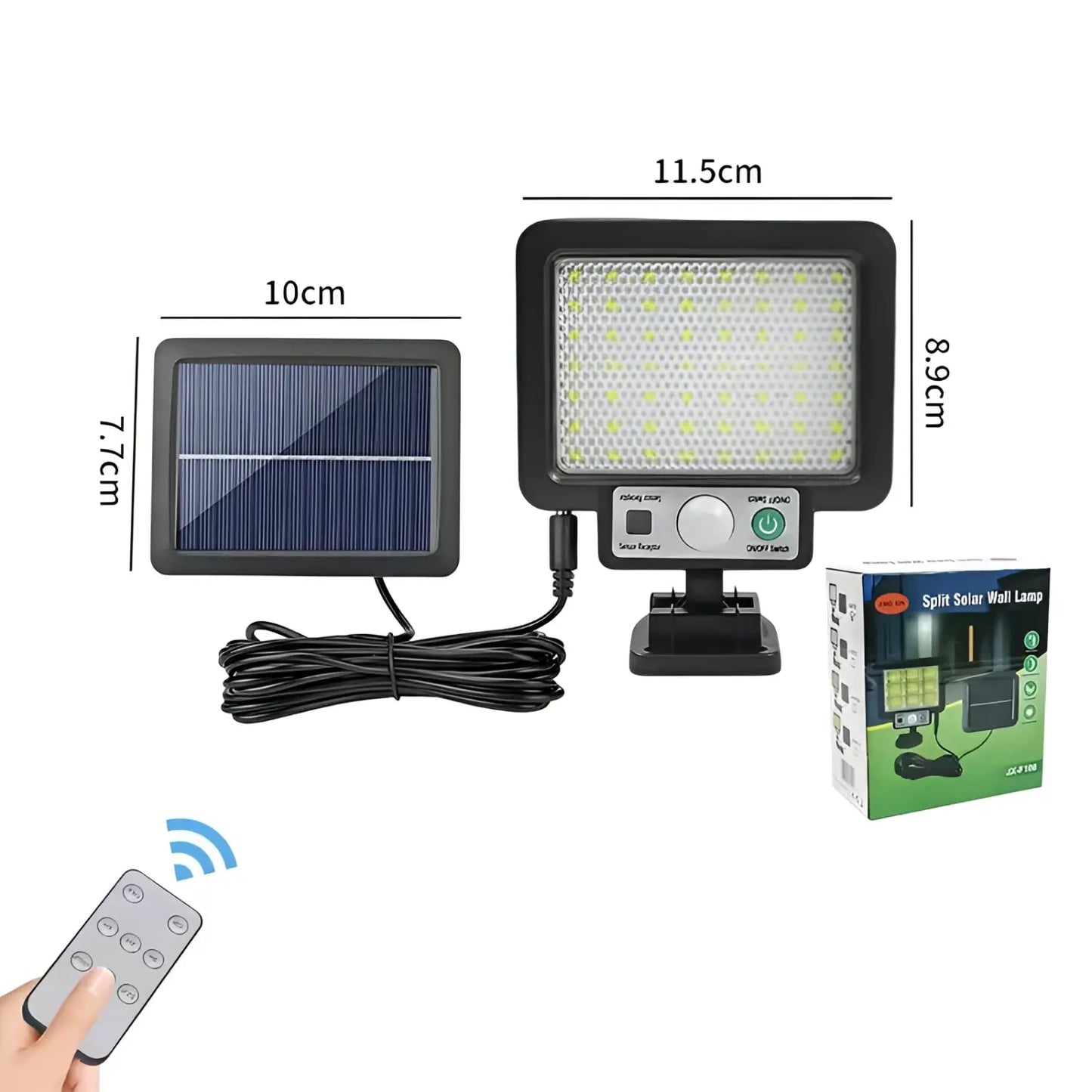 LED Solar Lamp for Home with 3 Modes Motion Sensor & Waterproof for Outdoor Wall - Solar Wall Light