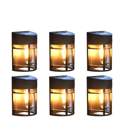 LED Solar Outdoor Wall Light for Patio Balcony & Garden - Warm light / 6PCS - Solar Light