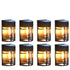 LED Solar Outdoor Wall Light for Patio Balcony & Garden - Warm light / 8PCS - Solar Light