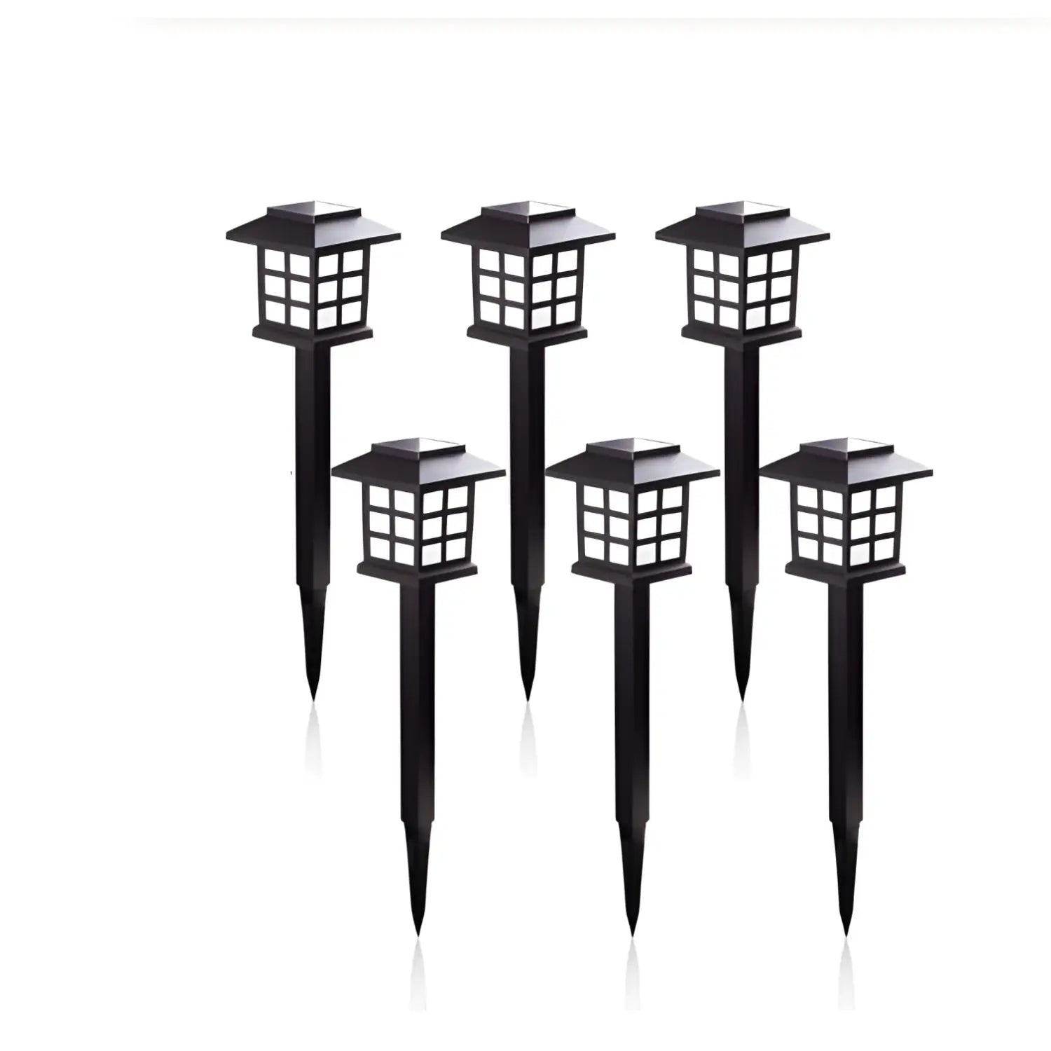 LED Solar Pathway Lights - Waterproof Outdoor Garden & Walkway Decor - 6pcs - Solar Light