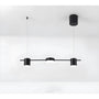 LED Spotlight Lamp for Track Lighting 110V & 220V Wall and Ceiling Fixture - Black / 3heads / 110V led tricolor light