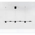 LED Spotlight Lamp for Track Lighting 110V & 220V Wall and Ceiling Fixture - Black / 6heads / 110V led tricolor light