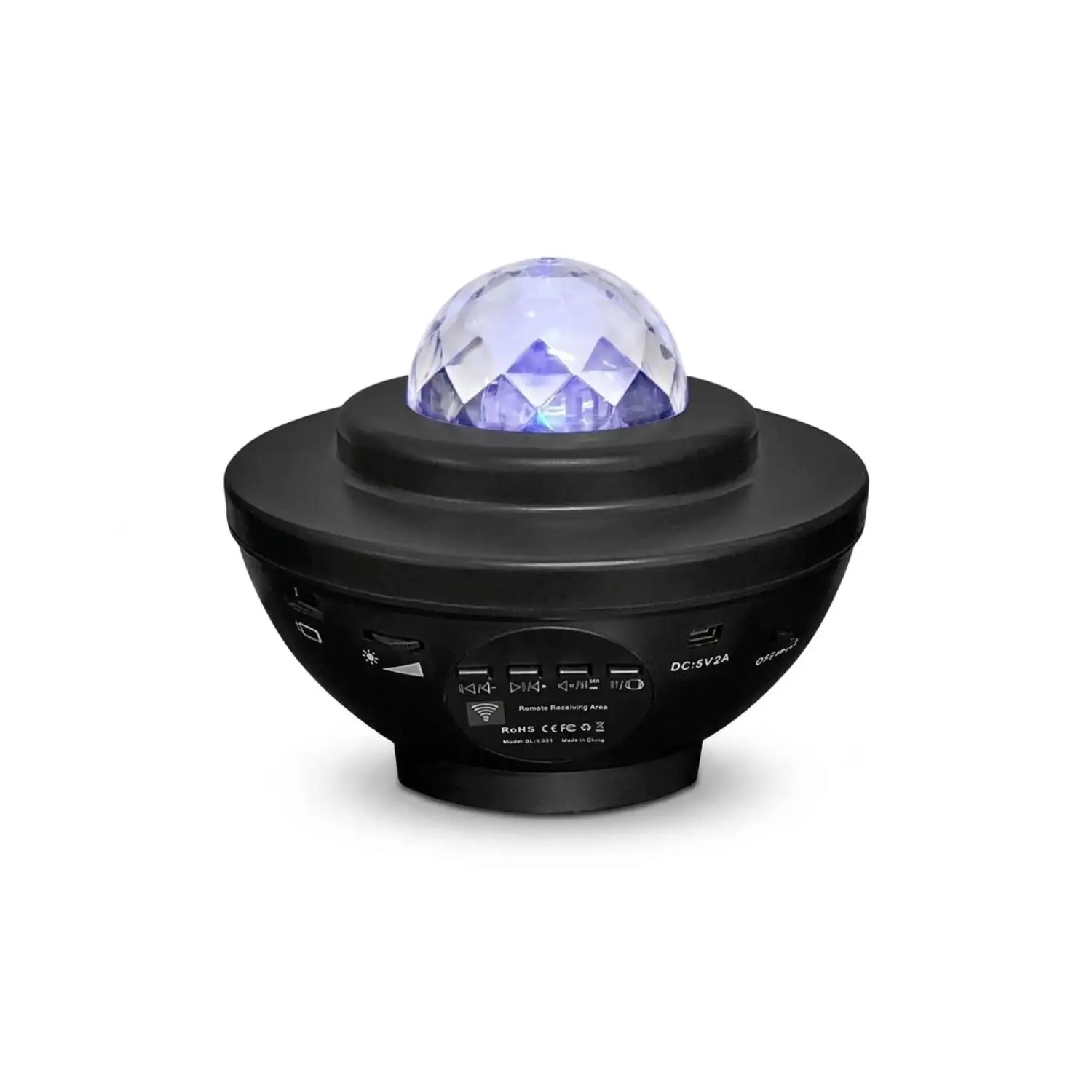 LED Star Projector Night Light with USB Control and Music Player - Table Lamps
