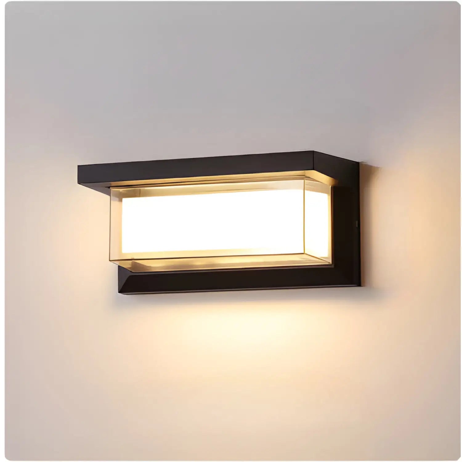 LED Wall Light Lamp with PIR Motion Sensor and Waterproof - A Style 30W / Induction / Warm light - Light Fixture