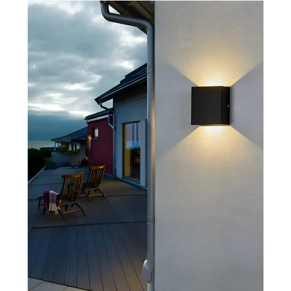 LED Wall Sconce Indoor & Outdoor - 6W Modern Up-Down Wall Lights - Wall Mount Fixture