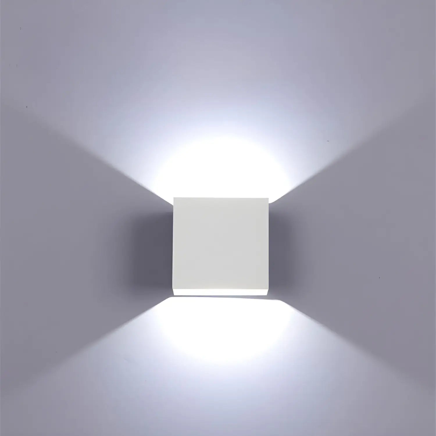 LED Wall Sconce Indoor & Outdoor - 6W Modern Up-Down Wall Lights - White / White Light / Indoor - Wall Mount Fixture