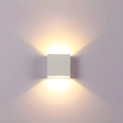 LED Wall Sconce Indoor & Outdoor - 6W Modern Up-Down Wall Lights - White / Warm Light / Indoor - Wall Mount Fixture