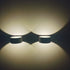 LED Waterproof Balcony Light for Outdoor & Patio - 5W Sand Black / Warm White - Wall Mount Fixture