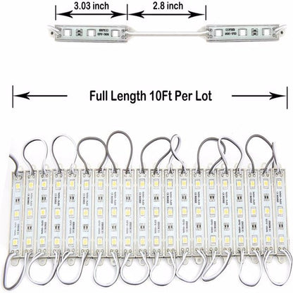 LED Waterproof Module Light One Board With 60 Lights And 10ft White Light Not Shipped On Weekends - 10ft - 12V Hanging