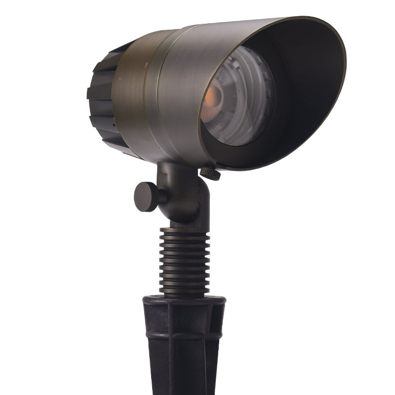 Light Fixture Black with 12V Heavy duty Die-cast Brass Feature - 3-17W 2700K 12V - Spot Light Fixture