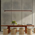 Log Style Solid Wood Chandelier Light – 110V Wide Pressure Strip - Ceiling Light