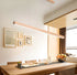 Log Style Solid Wood Chandelier Light – 110V Wide Pressure Strip - Neutral Light 4000K / Full Spectrum Log 100cm 19W