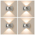 Luxurious Dual-Light: Motion Sensor Lights With Smart Wireless Illumination - Silver 4PCS - Smart Wall Lights