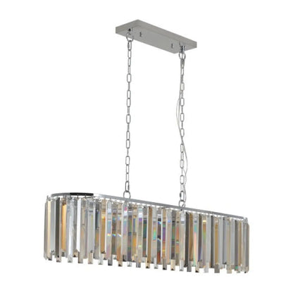 Luxury Oval Size Modern Crystal Chandelier for Home Decor - Transparent - Hanging Light