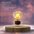 Magnetic Levitation Bulb Night Light Desktop Decoration Table Lamp Creative Ornaments Wood Color / US 12V Hanging Light