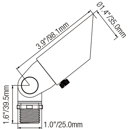Brass Light Fixtures with Adjustable Shroud for MR8 Bulbs and 72 Inch Wire - Light Bronze - Spot Light Fixture