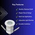 Mini Milk Cap In-Ground Well LED Light Fixture 3W 2700K 12-24V DC Input - Milk Cap / 3 Watt LED / 12-24 Volts DC - Well