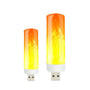 Mini USB Light LED Flame Lamp – Portable Golden Yellow Dynamic Night Light - H2118 flame lamp / USB - Portable LED