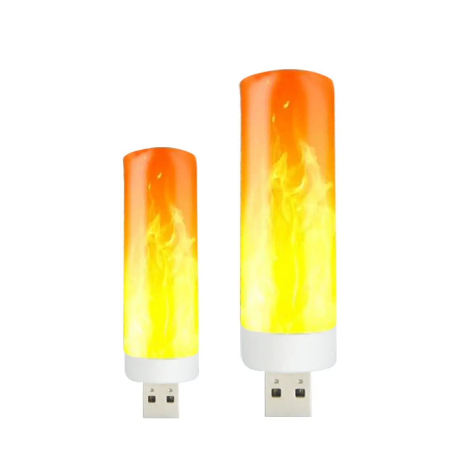 Mini USB Light LED Flame Lamp – Portable Golden Yellow Dynamic Night Light - H2118 flame lamp / USB - Portable LED