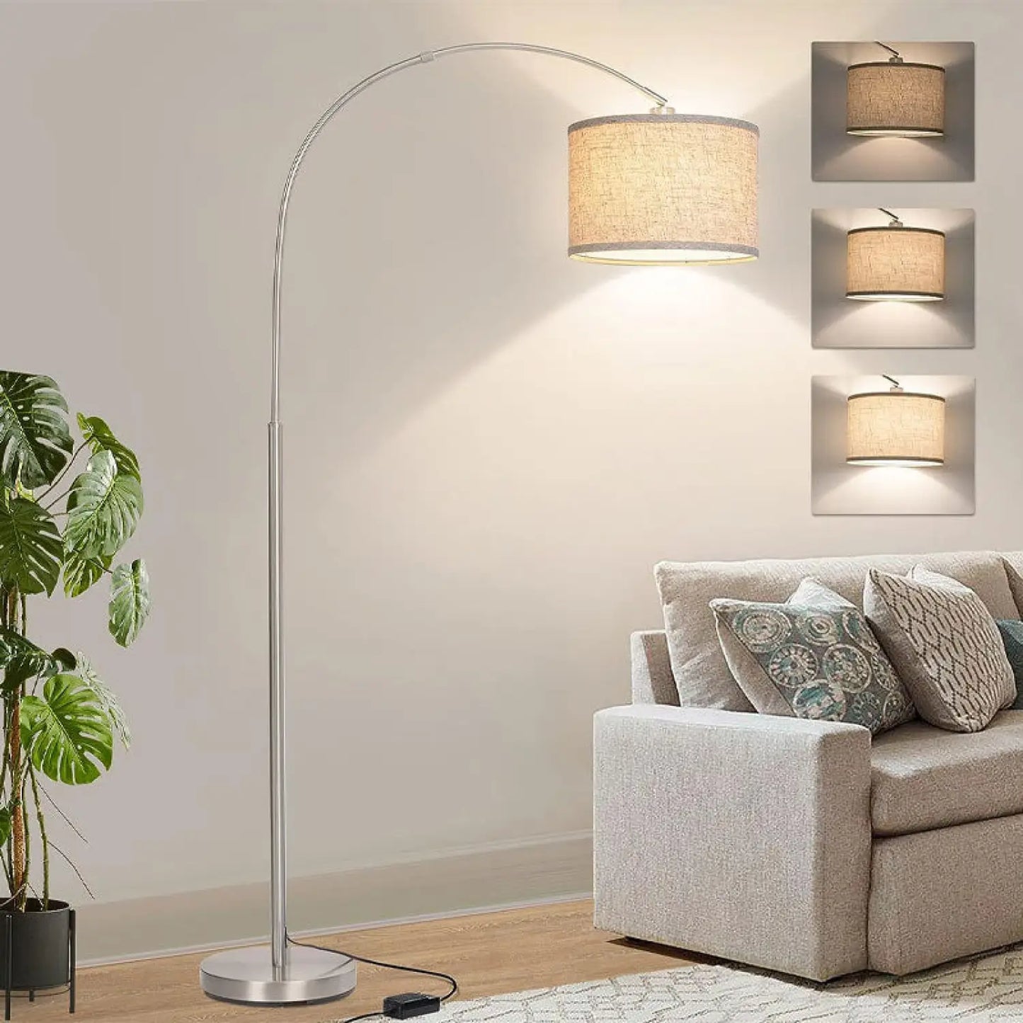 Minimalist Black Finished & LED Floor Lamp for Living Rooms and Offices - Floor Lamp