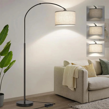 Minimalist Black Finished & LED Floor Lamp for Living Rooms and Offices - Floor Lamp