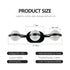 Mirror Black Vanity Light for Bathroom with 3 LED Crystal Bulbs - Indoor Wall Lights