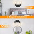 Modern 3-Light Wall Sconce Lighting with Clear Glass Shades and Matte Black Finish - 3 Heads - Wall Lights