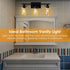 Modern 3-Light Wall Sconce Lighting with Clear Glass Shades and Matte Black Finish - 3 Heads - Wall Lights