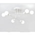 Modern 6 Head LED Chandelier with Black White and Gold Finish - White / Warm light with led bulb - Ceiling Light