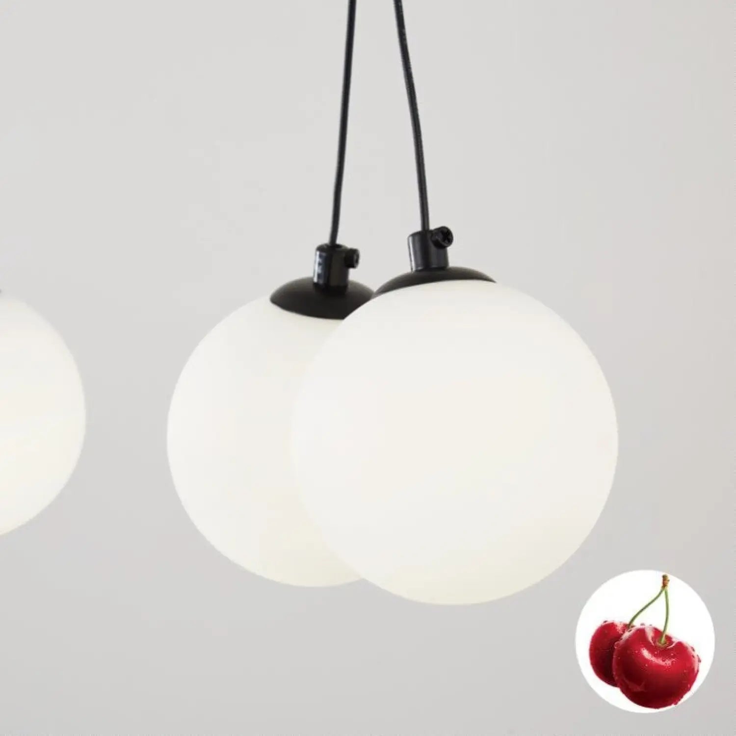 Broghan 8 - Light Sphere Globe Chandelier No Bulb - Black White - 12V Hanging Light