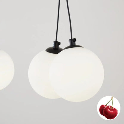 Broghan 8 - Light Sphere Globe Chandelier No Bulb - Black White - 12V Hanging Light