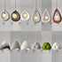 Modern Art Deco Chandelier with Geometric Design and LED Support - Indoor Hanging Light