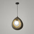 Modern Art Deco Chandelier with Geometric Design and LED Support - J Style Dark Gray - Indoor Hanging Light