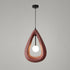 Modern Art Deco Chandelier with Geometric Design and LED Support - K Style Red - Indoor Hanging Light