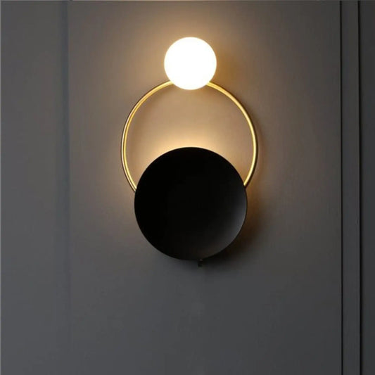 Modern Bedside Wall Lamp for Bedroom Living Room & Corridor - Black / Cool white - Wall Mount Fixture