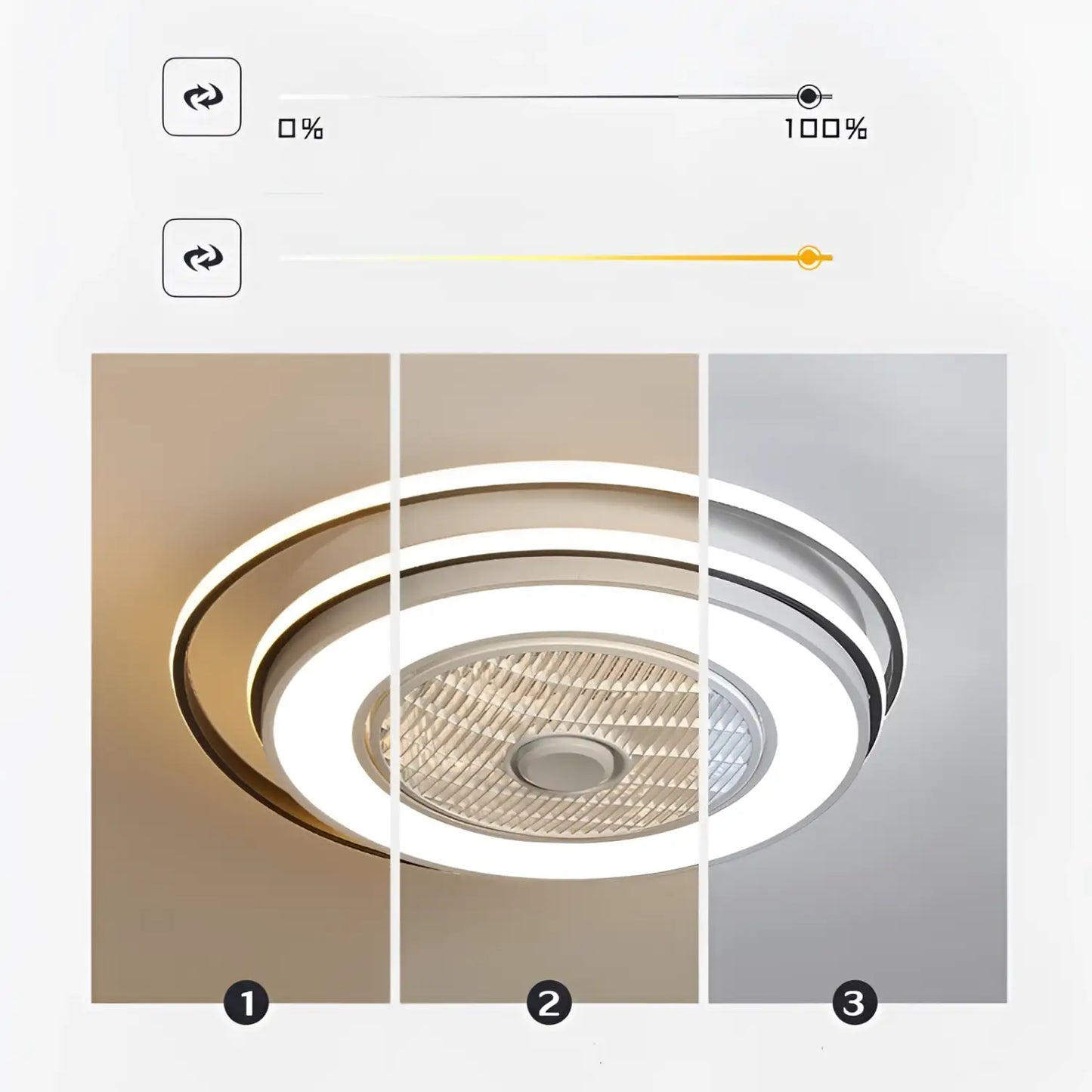 Bedroom Led Ceiling Fan Light Dining Room Home - 12V Hanging Light