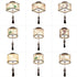 Modern Ceiling Lamp for Living Room with Soft Fabric Shade - 12V Hanging Light