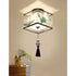 Modern Ceiling Lamp for Living Room with Soft Fabric Shade - 12V Hanging Light