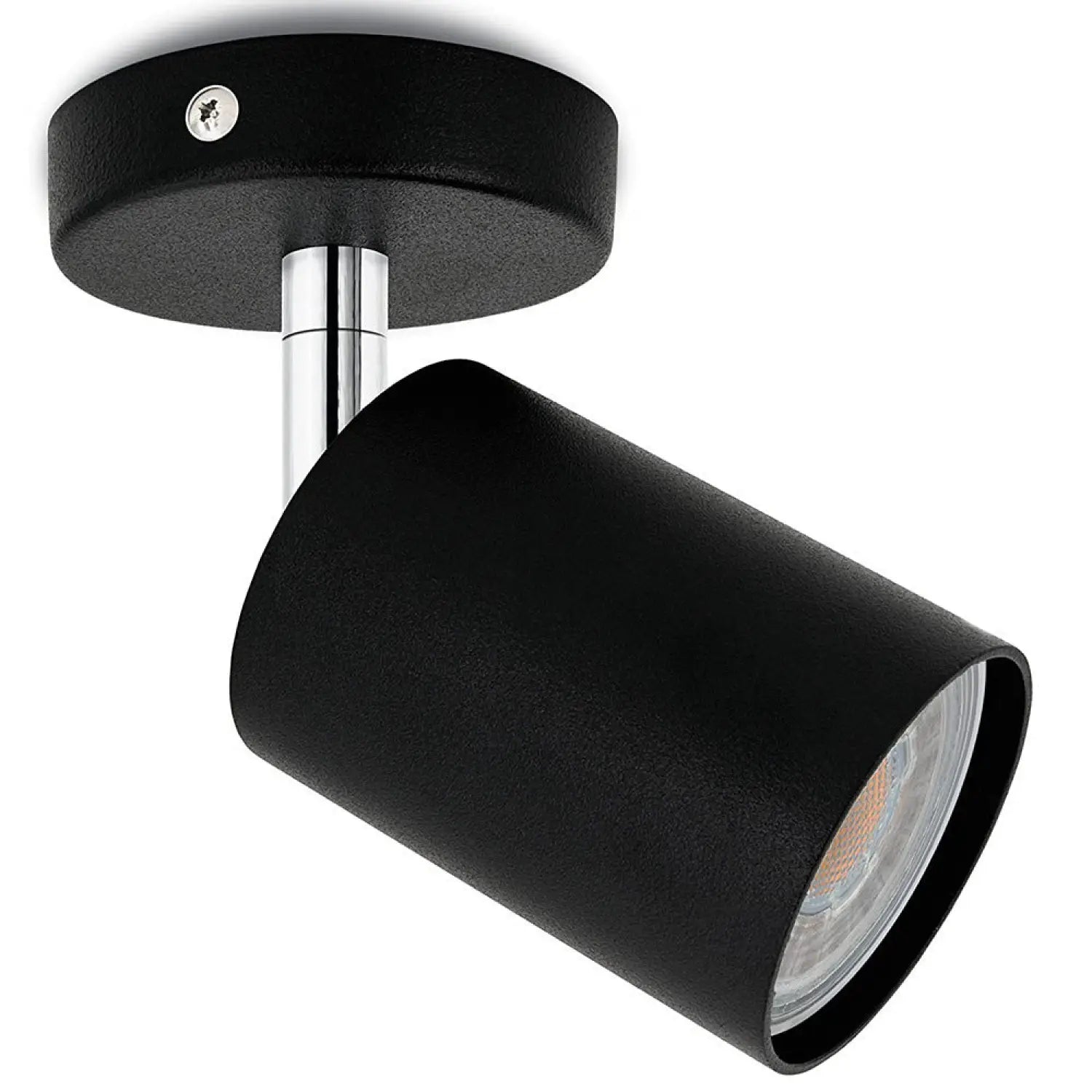 Modern Ceiling Spot Light with Aluminum Body for Stylish Interiors - Single head black / Positive White Light - 12V