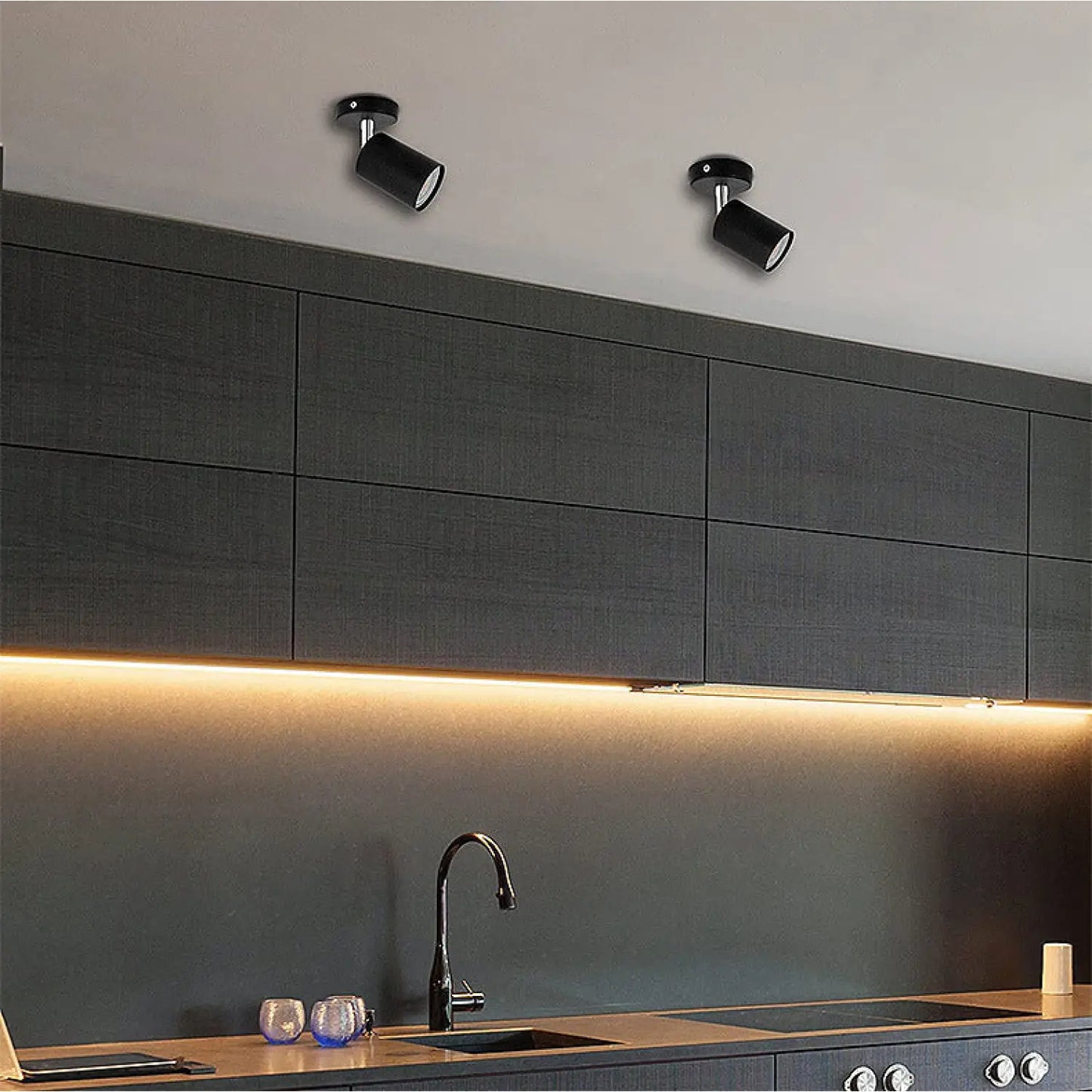 Modern Ceiling Spot Light with Aluminum Body for Stylish Interiors - 12V Hanging Light