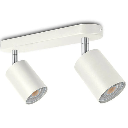 Modern Ceiling Spot Light with Aluminum Body for Stylish Interiors - Double headed white / Positive White Light - 12V